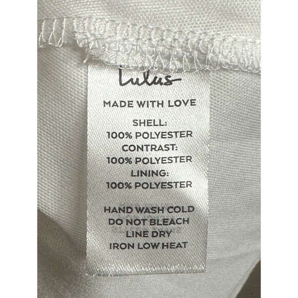 Lulu's Angel in Disguise White Lace Fit Flare Dress Short Sleeve Women’s Small - Picture 8 of 10